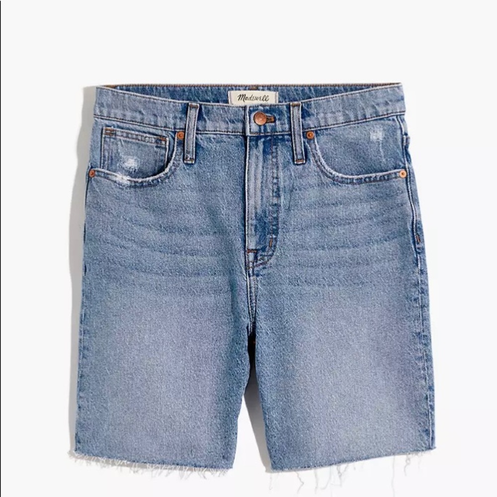 Madewell High-Rise Mid-Length Denim Shorts 31 NWT